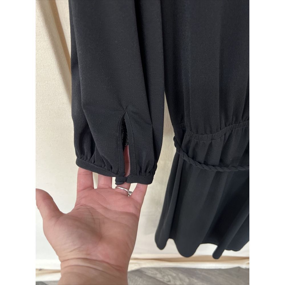 Ossie Clark Black‎ Evening Casual Dress 10 NEW - Picture 11 of 13